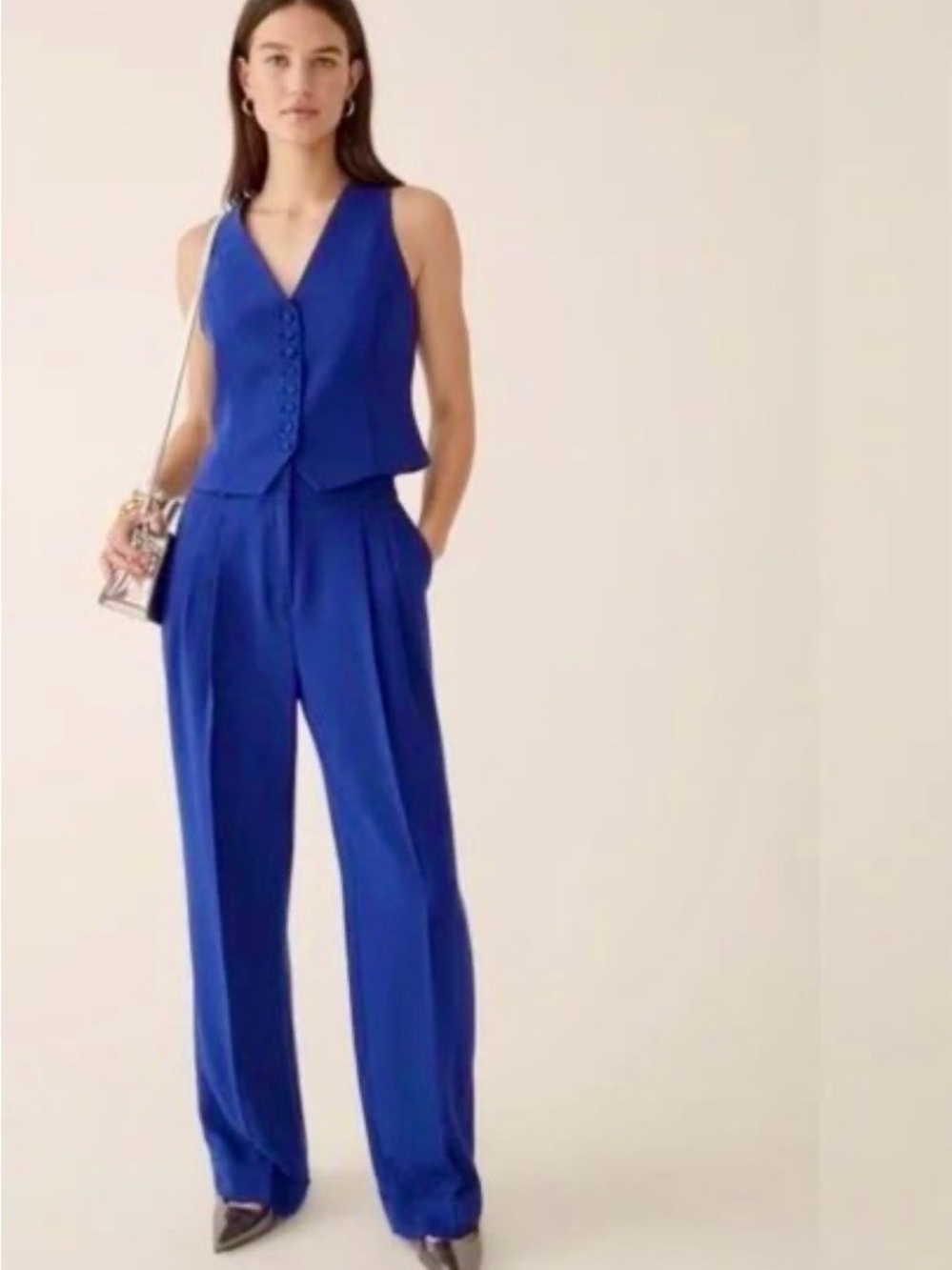 J.Crew Suit  Vest & Pants City Crepe 16